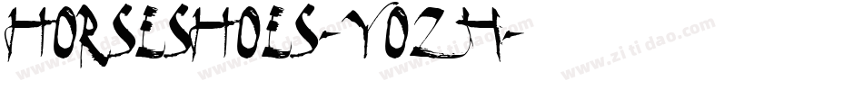Horseshoes-Yoz4字体转换