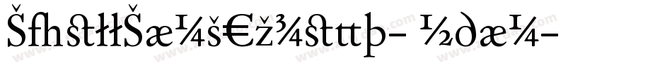 ShellSansExpert-Roman字体转换