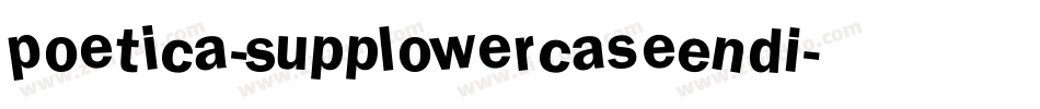 Poetica-SuppLowercaseEndI字体转换