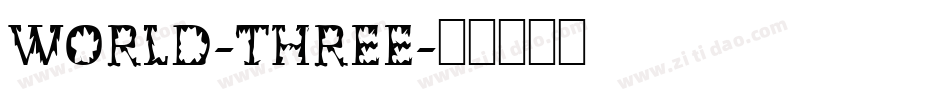 World-Three字体转换