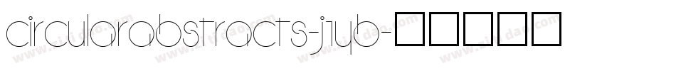 CircularAbstracts-J1yB字体转换
