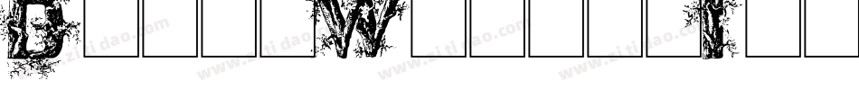 Deep-Woods-Initials字体转换