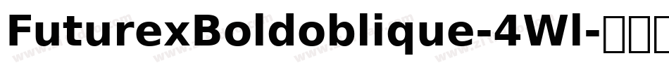 FuturexBoldoblique-4Wl字体转换