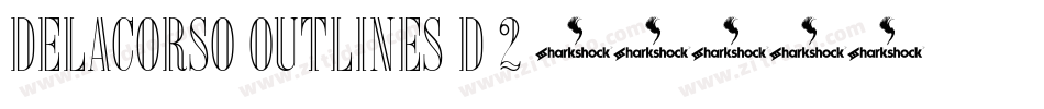 Delacorso-Outlines-D-2字体转换