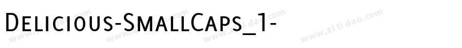 Delicious-SmallCaps_1字体转换