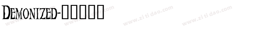 Demonized字体转换