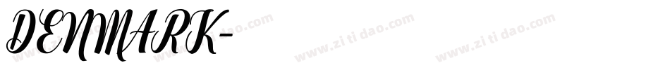 DENMARK字体转换