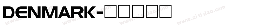 DENMARK字体转换