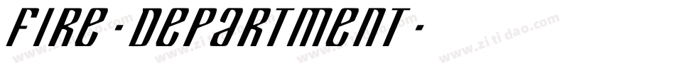 Fire-Department字体转换