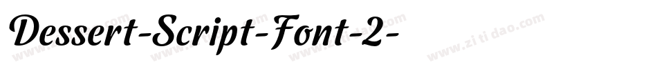 Dessert-Script-Font-2字体转换