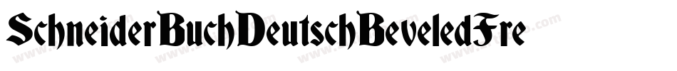 SchneiderBuchDeutschBeveledFree-jYJv字体转换
