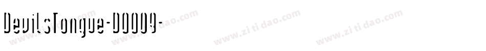DevilsTongue-DOO09字体转换