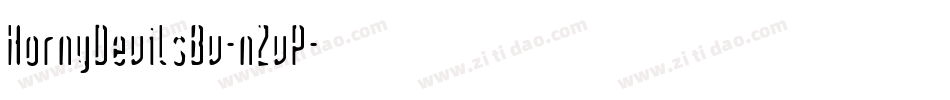 HornyDevilsBv-nZvP字体转换