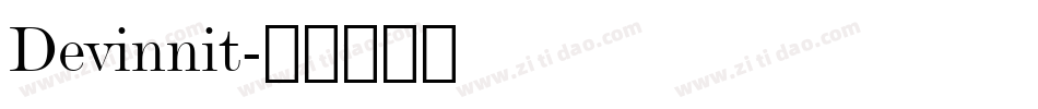 Devinnit字体转换