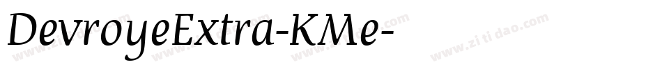 DevroyeExtra-KMe字体转换