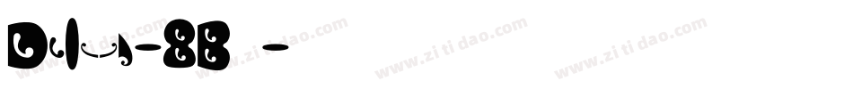 Delija-8Bwz字体转换