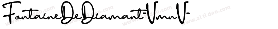 FontaineDeDiamant-VmnV字体转换
