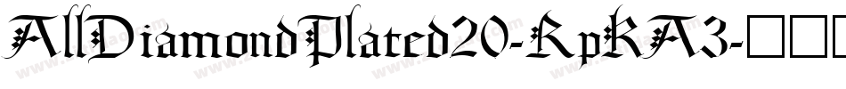 AllDiamondPlated20-RpKA3字体转换