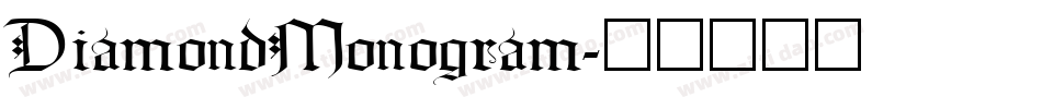DiamondMonogram字体转换