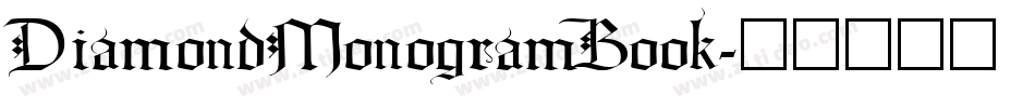 DiamondMonogramBook字体转换