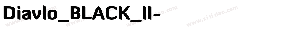 Diavlo_BLACK_II字体转换