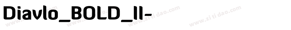 Diavlo_BOLD_II字体转换