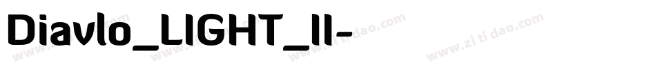 Diavlo_LIGHT_II字体转换