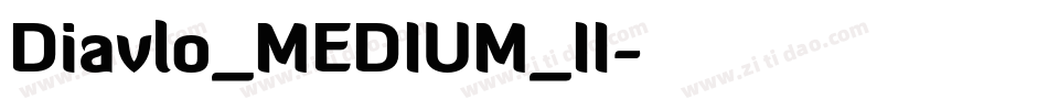 Diavlo_MEDIUM_II字体转换