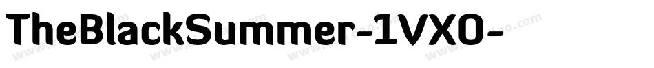 TheBlackSummer-1VX0字体转换