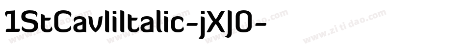1StCavIiItalic-jXJ0字体转换
