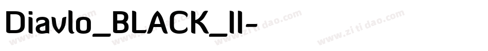 Diavlo_BLACK_II字体转换