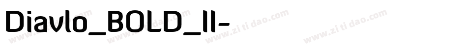 Diavlo_BOLD_II字体转换