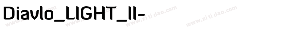 Diavlo_LIGHT_II字体转换
