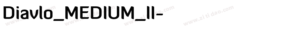 Diavlo_MEDIUM_II字体转换