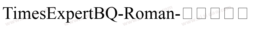 TimesExpertBQ-Roman字体转换