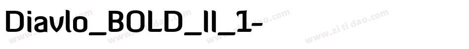 Diavlo_BOLD_II_1字体转换