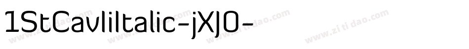 1StCavIiItalic-jXJ0字体转换