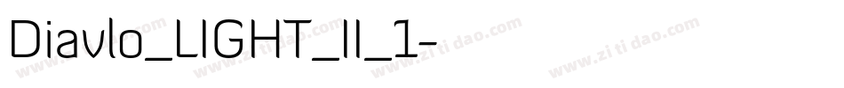 Diavlo_LIGHT_II_1字体转换