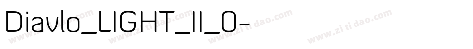 Diavlo_LIGHT_II_0字体转换