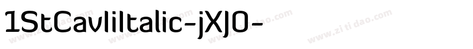 1StCavIiItalic-jXJ0字体转换
