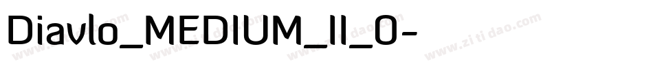 Diavlo_MEDIUM_II_0字体转换