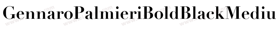 GennaroPalmieriBoldBlackMedium-qpw0字体转换 GennaroPalmieriBoldBlackMedium-qpw0字体转换
