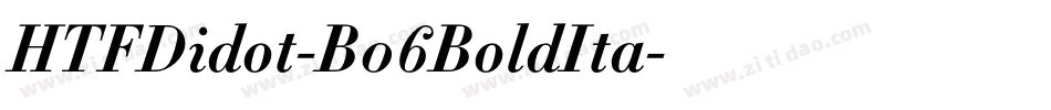 HTFDidot-B06BoldIta字体转换