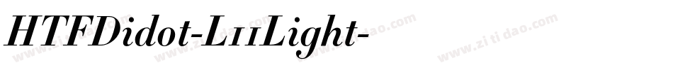HTFDidot-L11Light字体转换