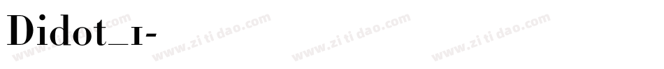 Didot_1字体转换