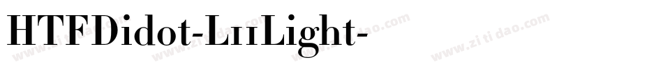 HTFDidot-L11Light字体转换