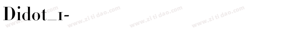 Didot_1字体转换