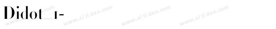 Didot_1字体转换
