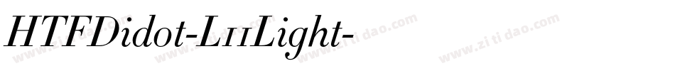 HTFDidot-L11Light字体转换