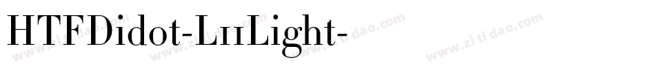HTFDidot-L11Light字体转换